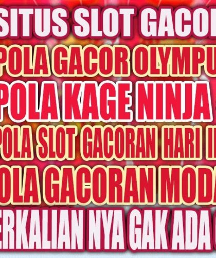 Pola & RTP Slot Gacor Dibongkar! Begini Cara Membaca Peluang Slot Online dengan Lebih Terarah